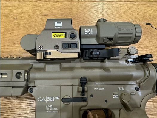 Oberland Arms OA-15 PR in 16.75" in FDE with EOTECH EXPS3 -0 tan + G33 tan KSK special