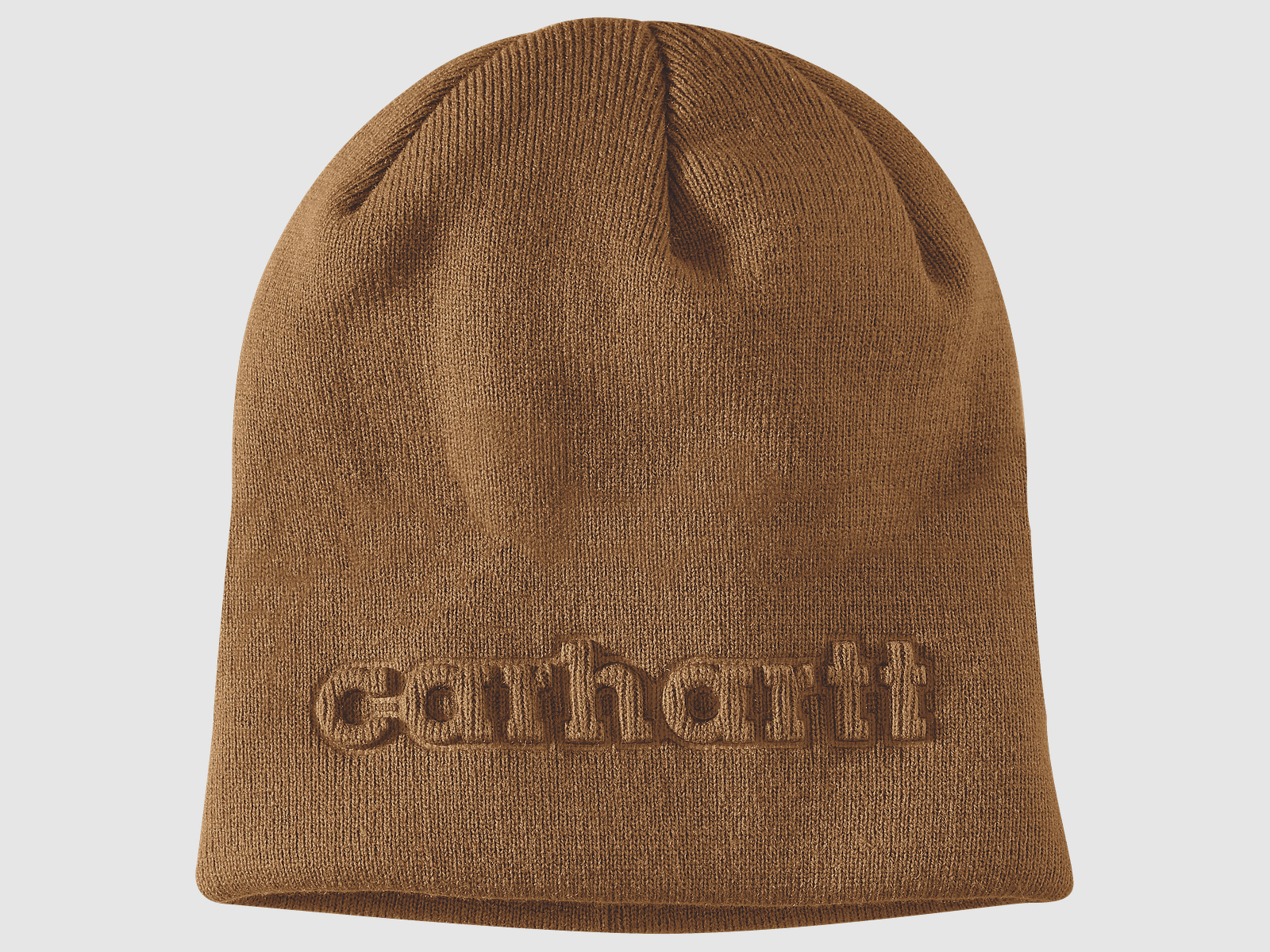 Carhartt Knit Embossed Beanie Men Carhartt Brown