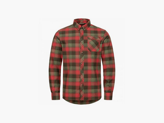 Blaser Men's Shirt Theodor Red / Dark Green Checked