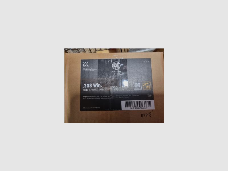 RWS Speed Tip PRO Short Rifle .308 Win. 165grs 20 St.