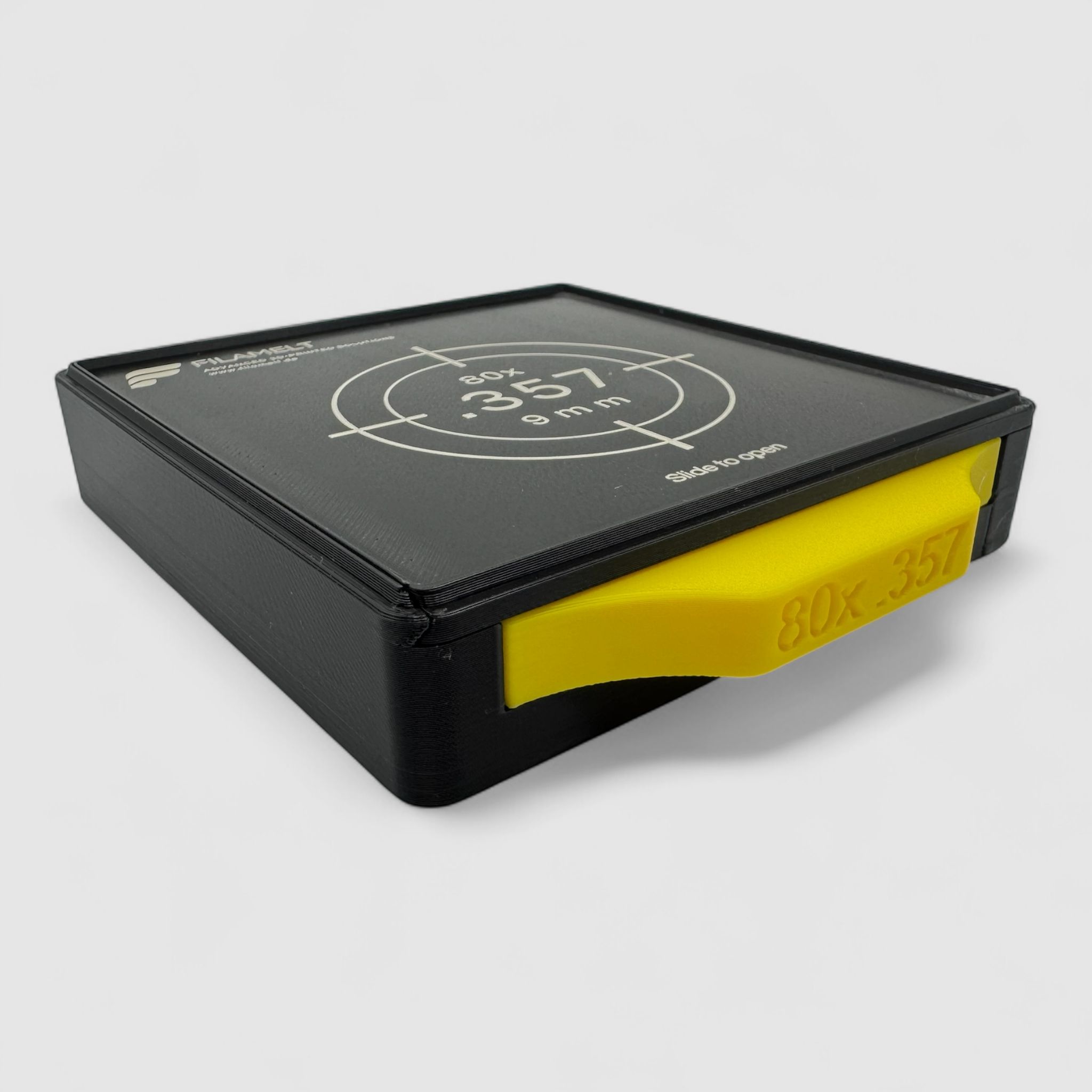 Diabolo-Box für 80x .357 / 9 mm – Praktisch, stapelbar, wiederverwendbar. Matchbox