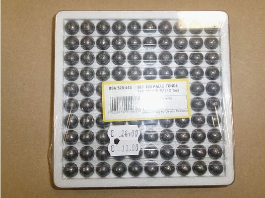 SET 100 PALLE TONDE PEDERSOLI CAL. 451