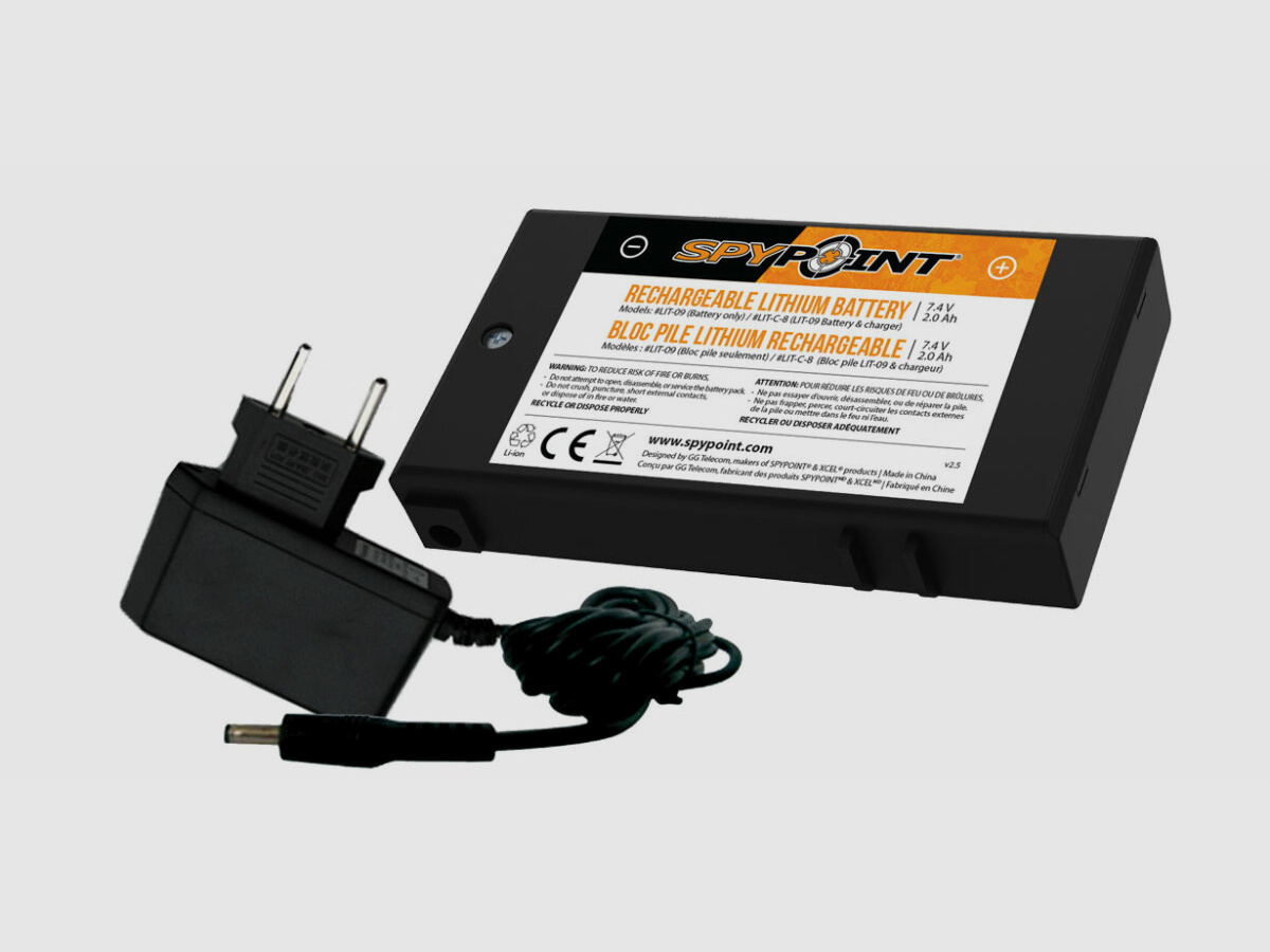 Accumulateur Lithium Spypoint avec chargeur