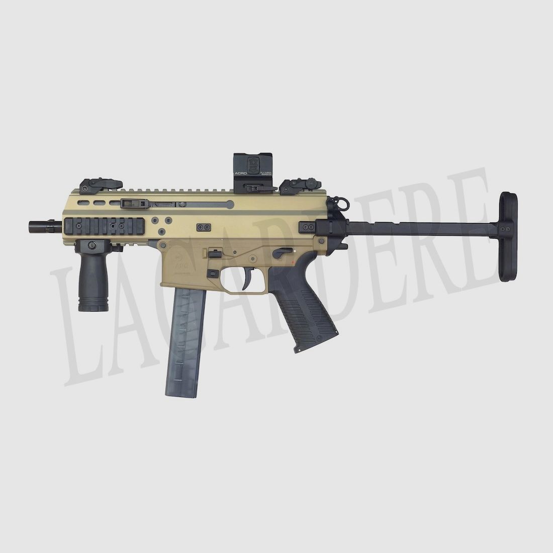 B&T APC9 PRO CROSSE RETR. TAN(FUSIL D&rsquo;ASSAUT SEMI-AUTO)
