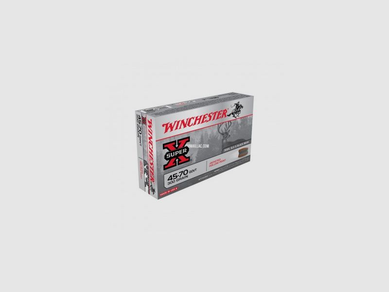 MUNITIONS BALLES WINCHESTER 45-70 GVT CX4570H, image 1 sur 2