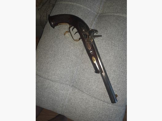 Replika Steinschloss Pistole cal 45 