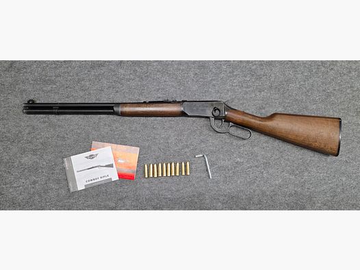 Mooi Cowboy Geweer Lever Action Legends Co2 Geweer Western in Cal. 4,5mm met 10 Ladehülsen