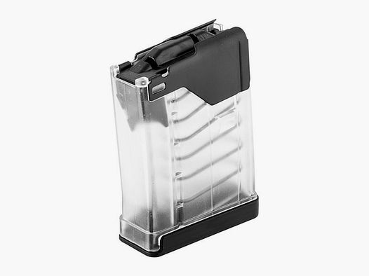 LANCER SYSTEMS L5AWM Magazin Gen2 für AR15 10-schüssig für Kaliber .223 REM / 5.56x45 Nato, klartransparent