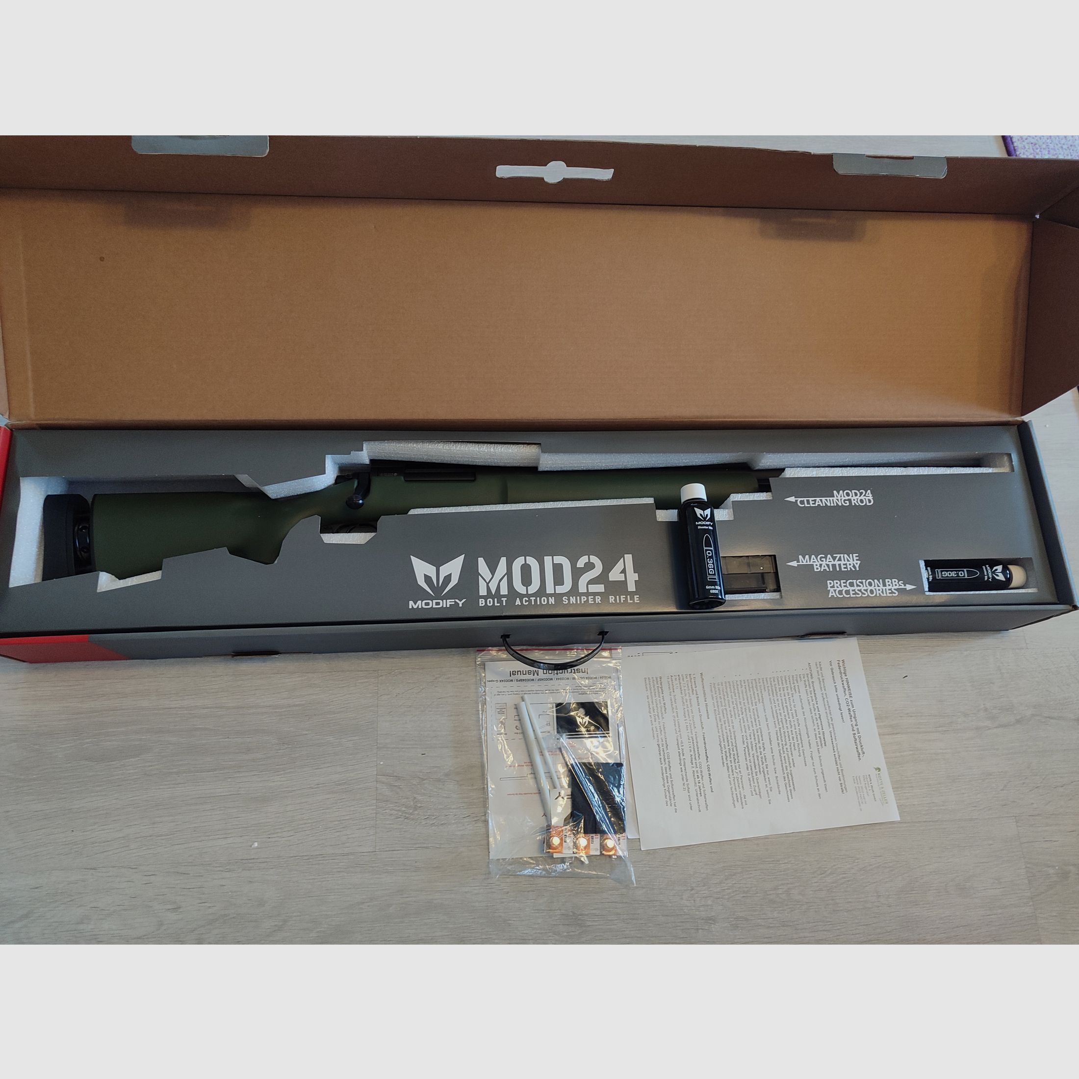 Modify Mod24 SF Airsoft Sniper gewehr, sehr guter Zustand nur wenig benutzt