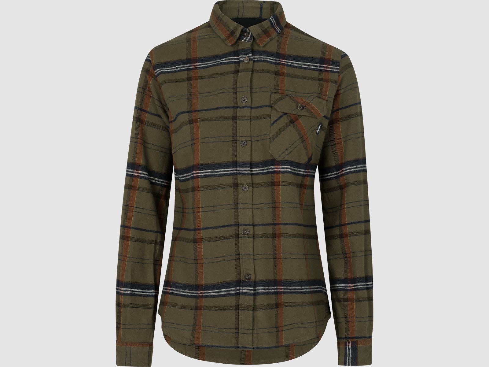Seeland Skye Flannel Shirt Women Grape Leaf/Terracotta Check L