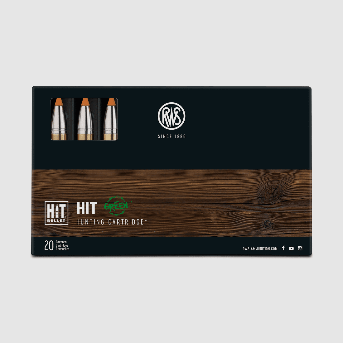 RWS 9.3x62 HIT 250 gr. - 20 pcs