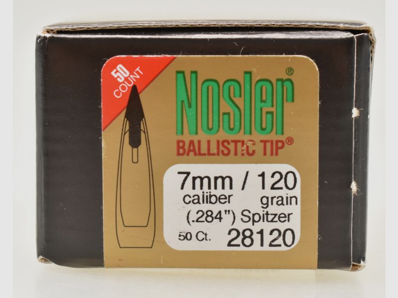 50 Nosler Ballisic Tip Geschosse .284 - 120gr. Spitzer