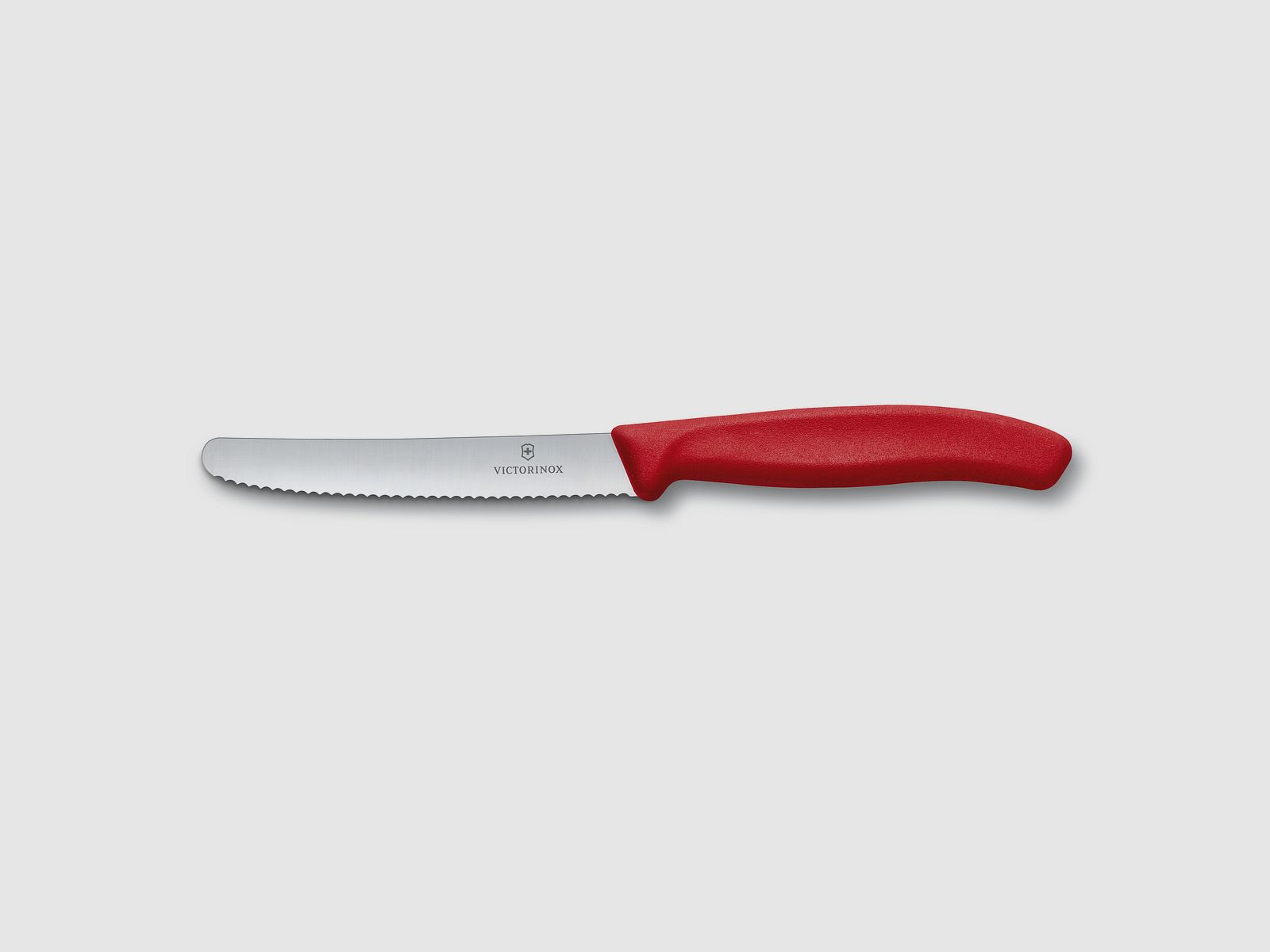 Tomatenmesser Swiss Classic Wellenschliff rot