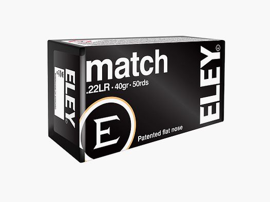 Eley Match .22 LR 40GR LFN 50 Patronen
