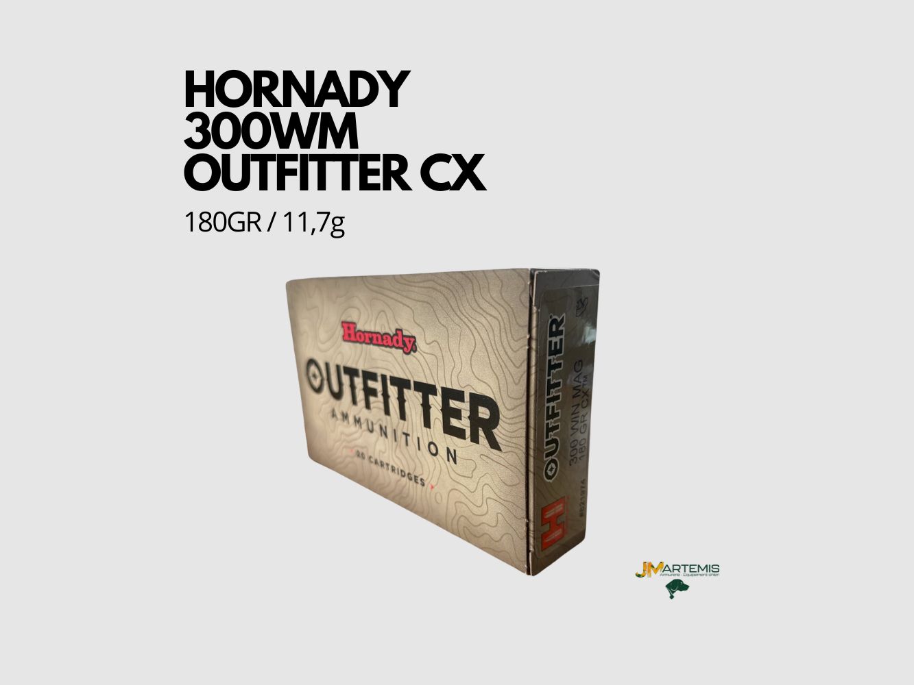 HORNADY 300WM OUTFITTER 180GR CX patronen, afbeelding 2 van 5