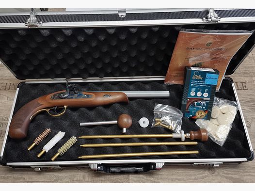 Davide Pedersoli Ensemble complet Pistolet à percussion arrière Continental Target Calibre .45
