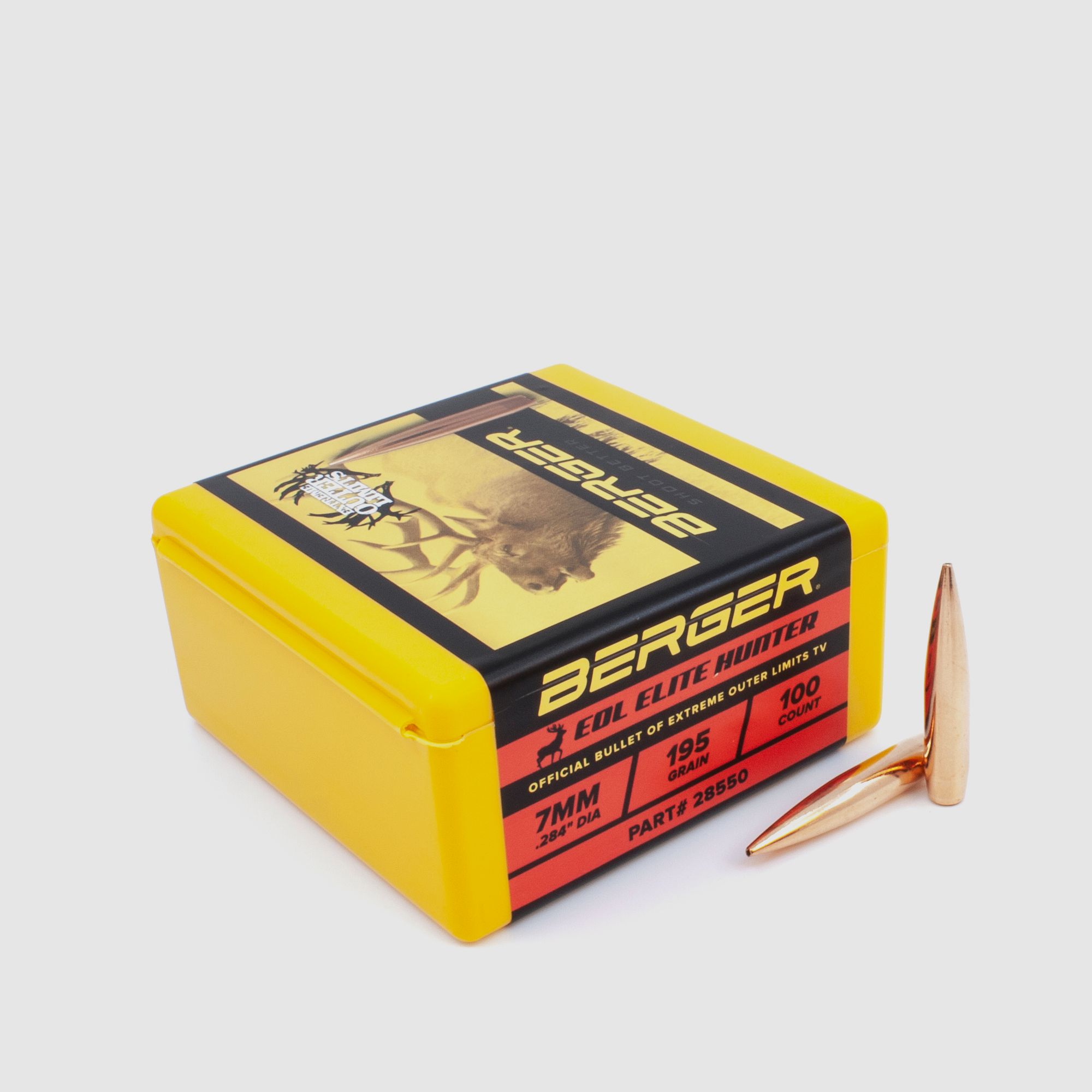 Berger Bullet 7mm/.284 EOL Elite Hunter 195GR 100 Pieces