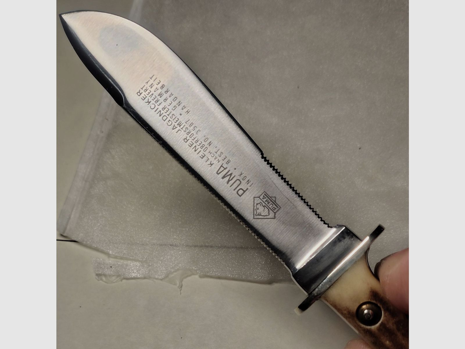 Couteau Puma Petit Jagdnicker 3587 & 3588 1/2 de 1976 – 50 ans d'anniversaire