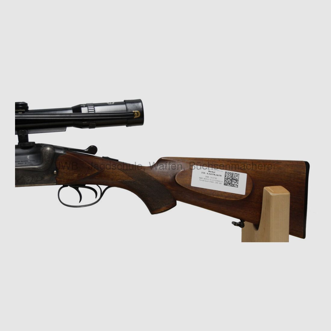 Merkel 210 escopeta de doble cañón con ZFR variable - 6,5x57R - 16/70