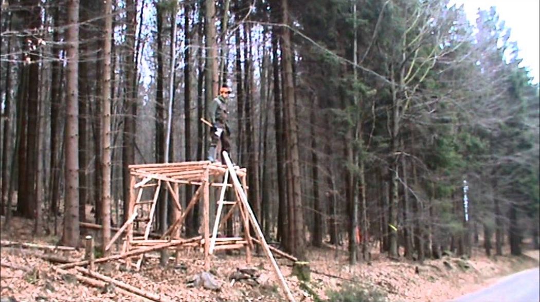 JAGD BAU EINER HOHEN KANZEL/ANSITZ TEIL 3