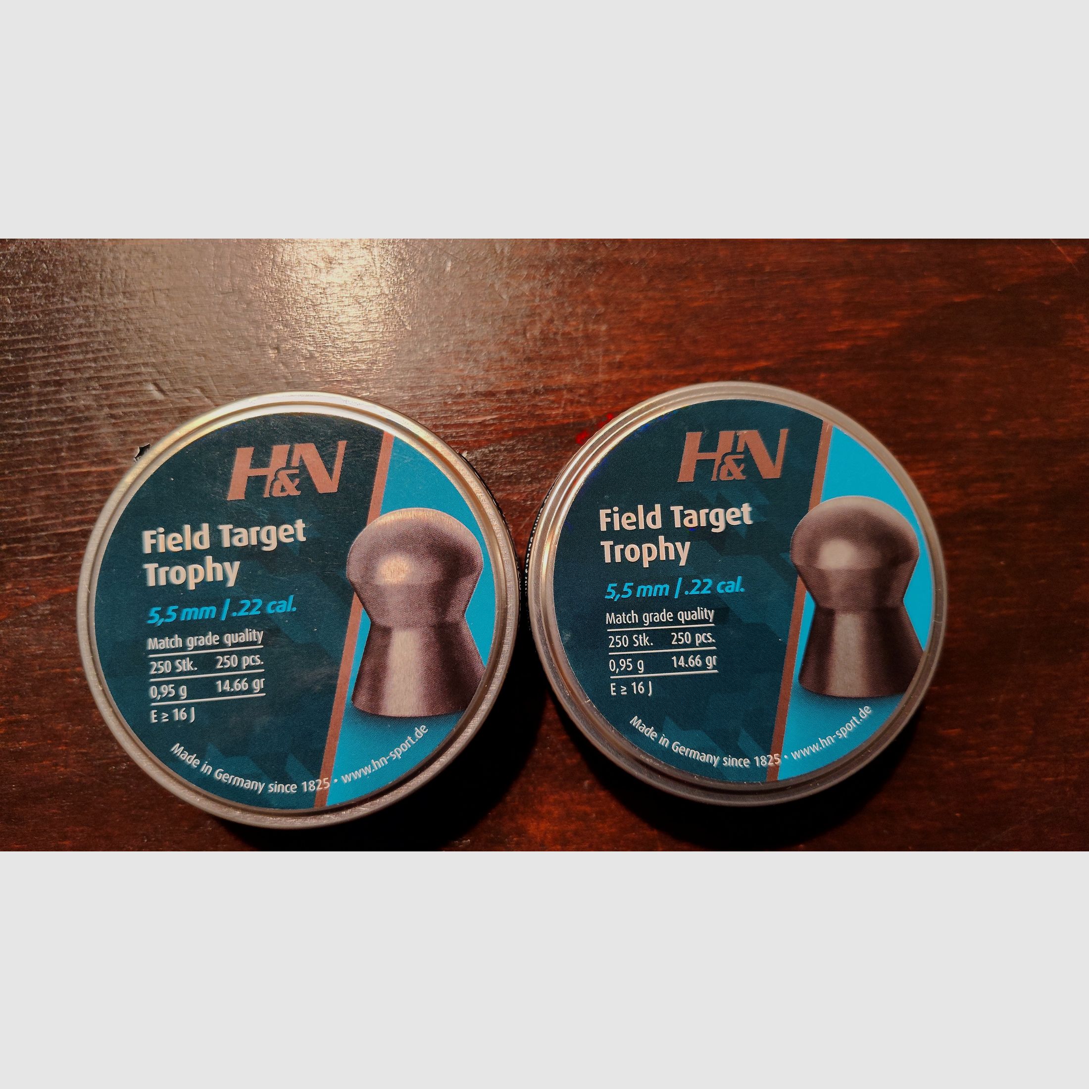 H&N Field Target Trophy Diabolo 5.5 mm/.22 cal. 500 pieces