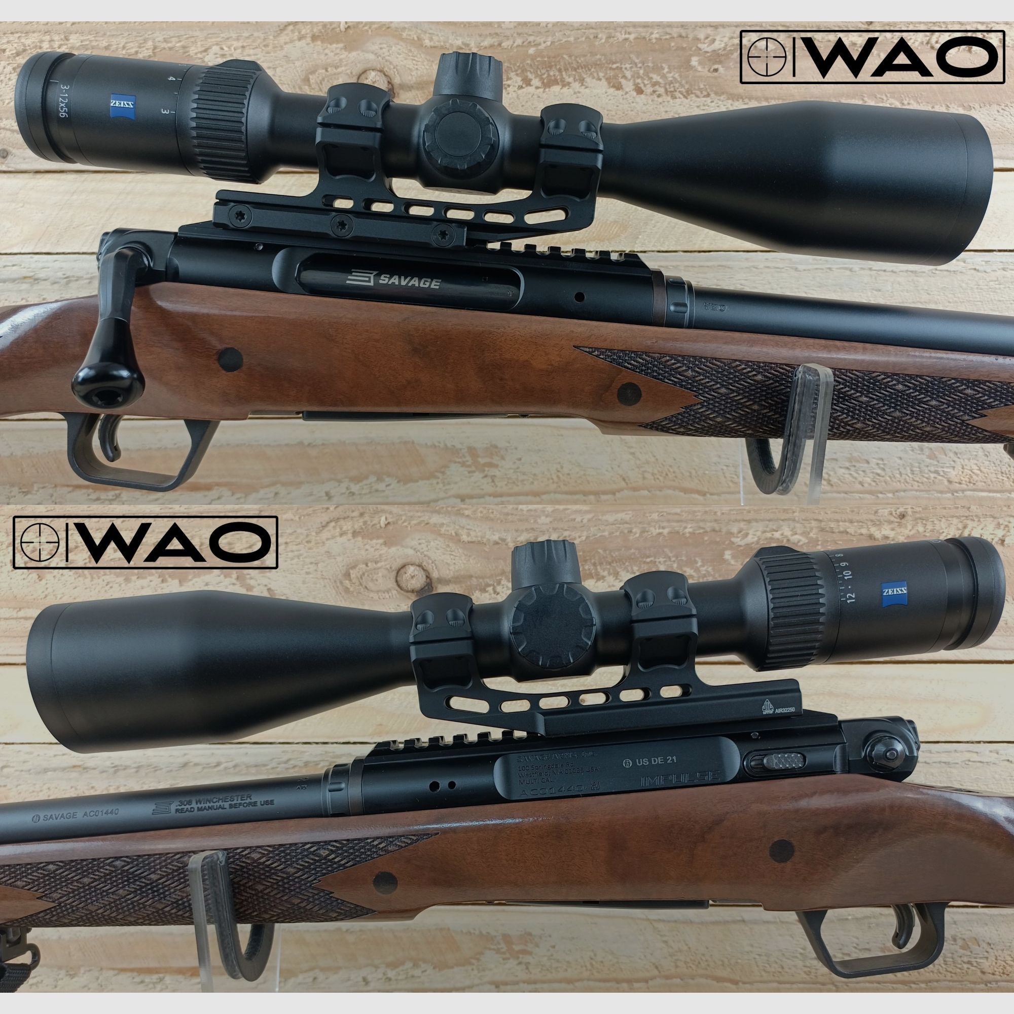 Savage Impulse Hog Hunter, Cal. .308Win *in wooden stock with Zeiss optics*