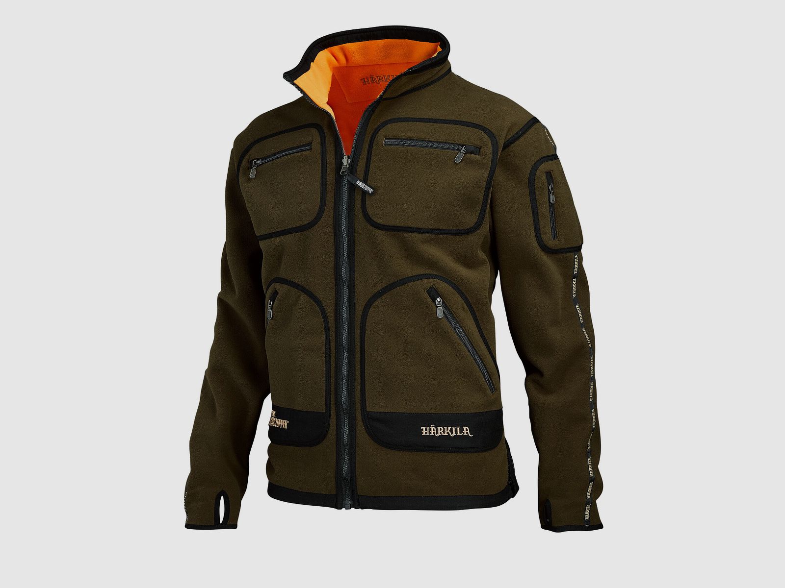 Hrkila Herren-Wende-Fleecejacke Kamko