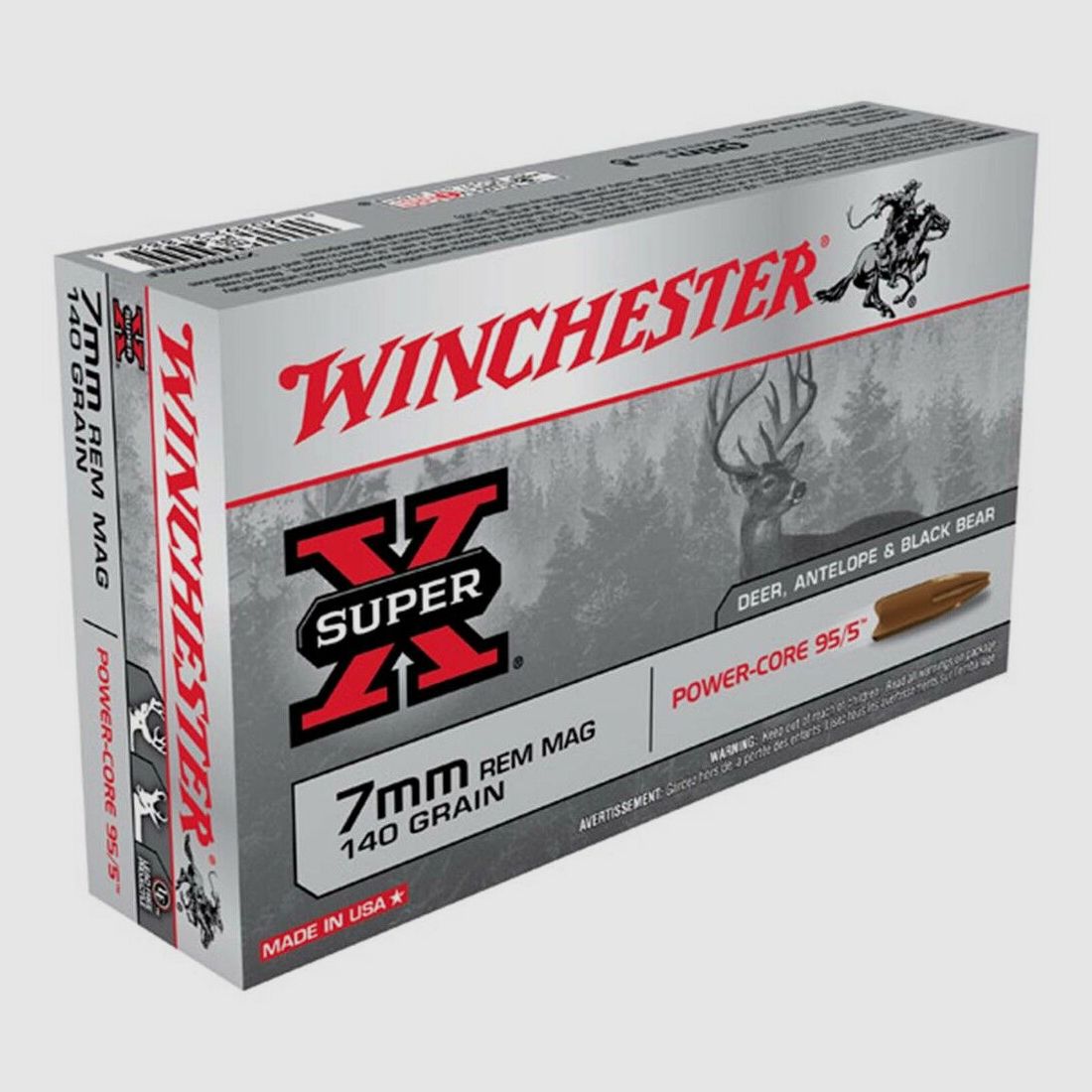 Winchester SUPER-X Powercore 140grs A20 7mm Rem.Mag.