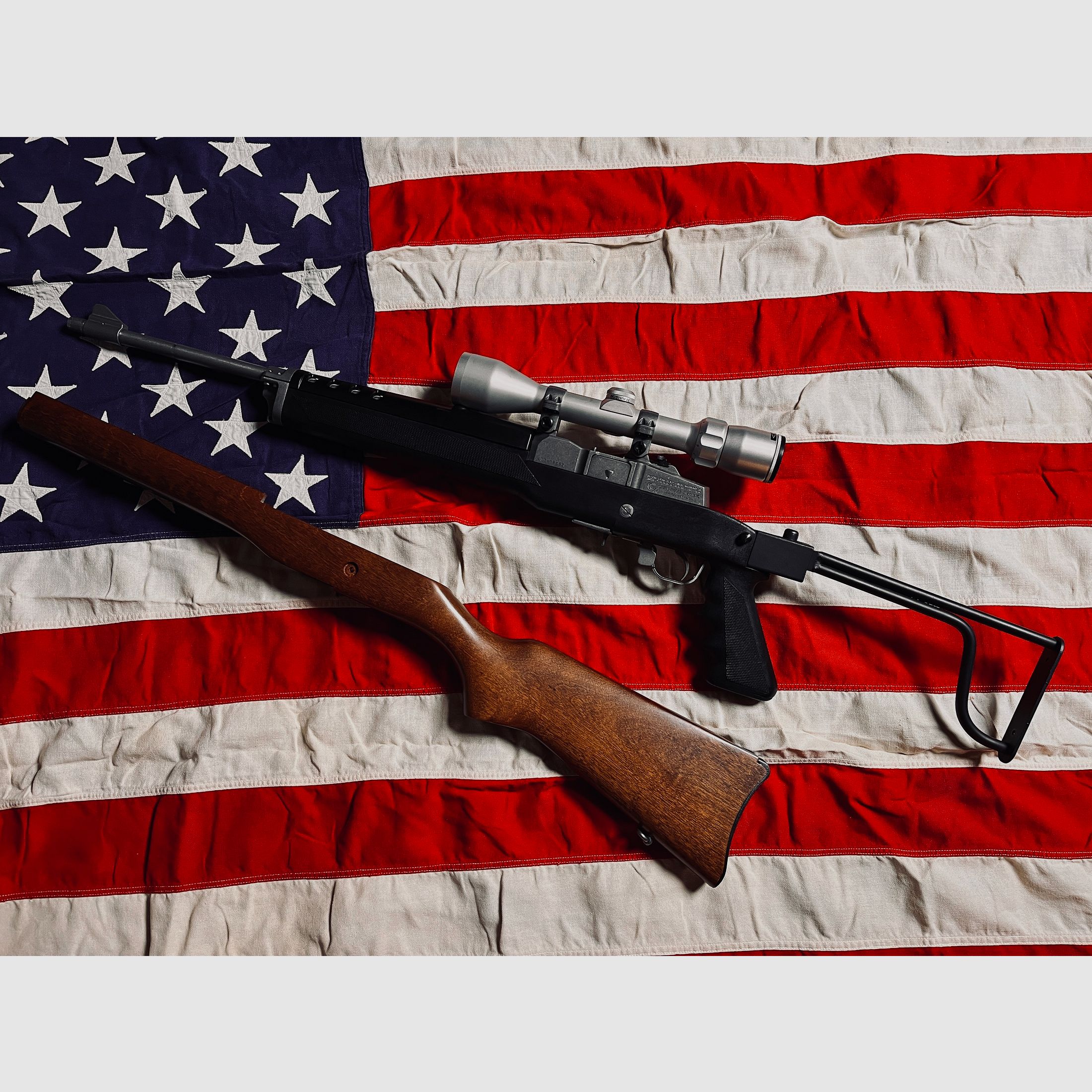 Ruger Mini 14 A-Team Variante Klappschaft + Holzschaft .223 Rem