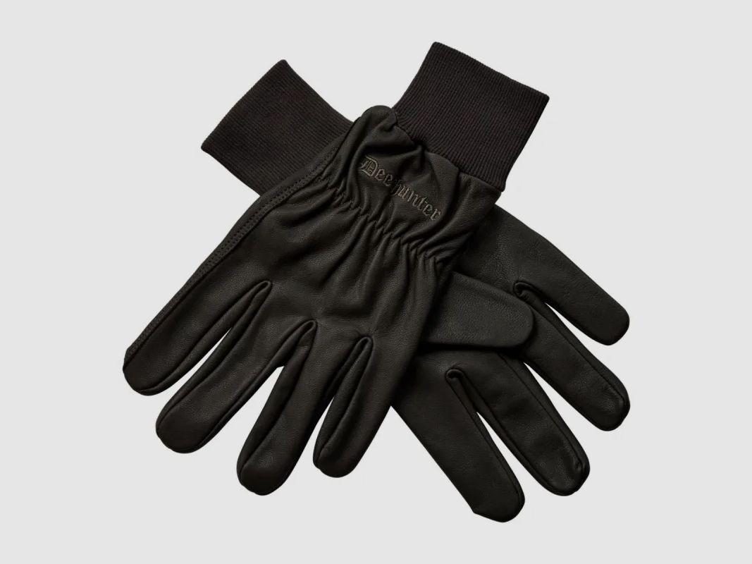 Gants Deerhunter marron en cuir de chèvre déperlant, image 2 sur 10