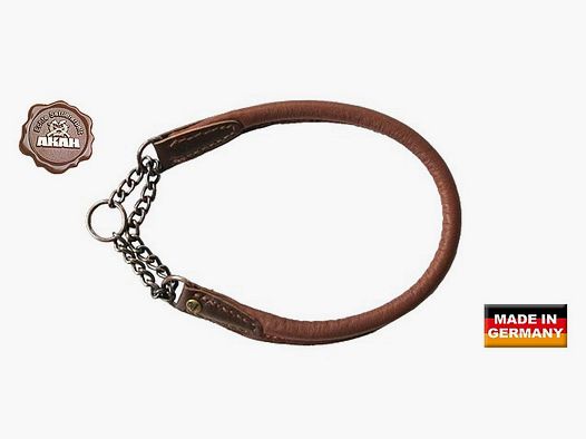Collar Albrecht-Kind de cuero de alce 30cm Collares y arneses para perros