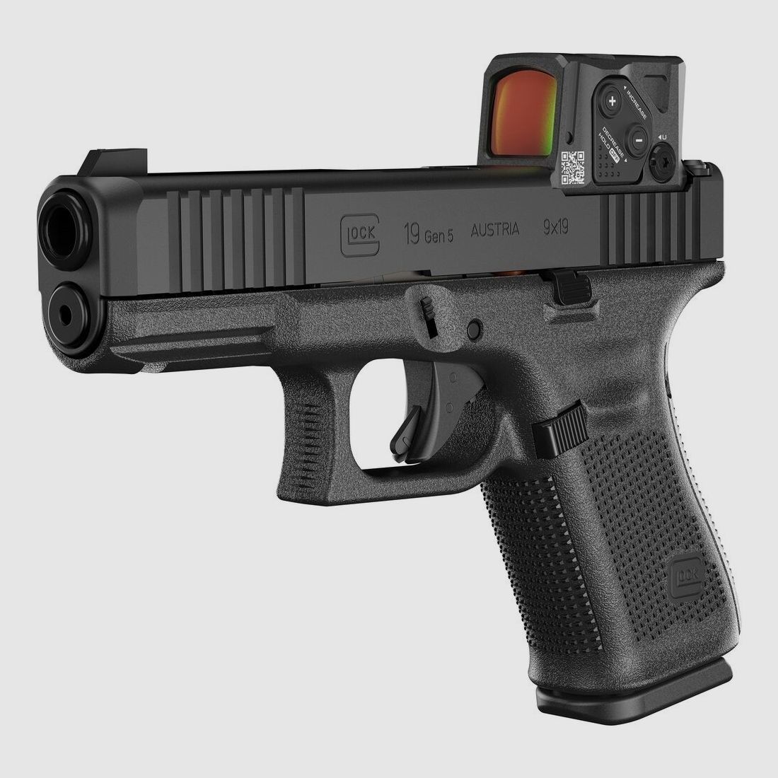 Glock Pistol 19 Gen5 MOS/FS A-CUT Combo 9 mm Luger