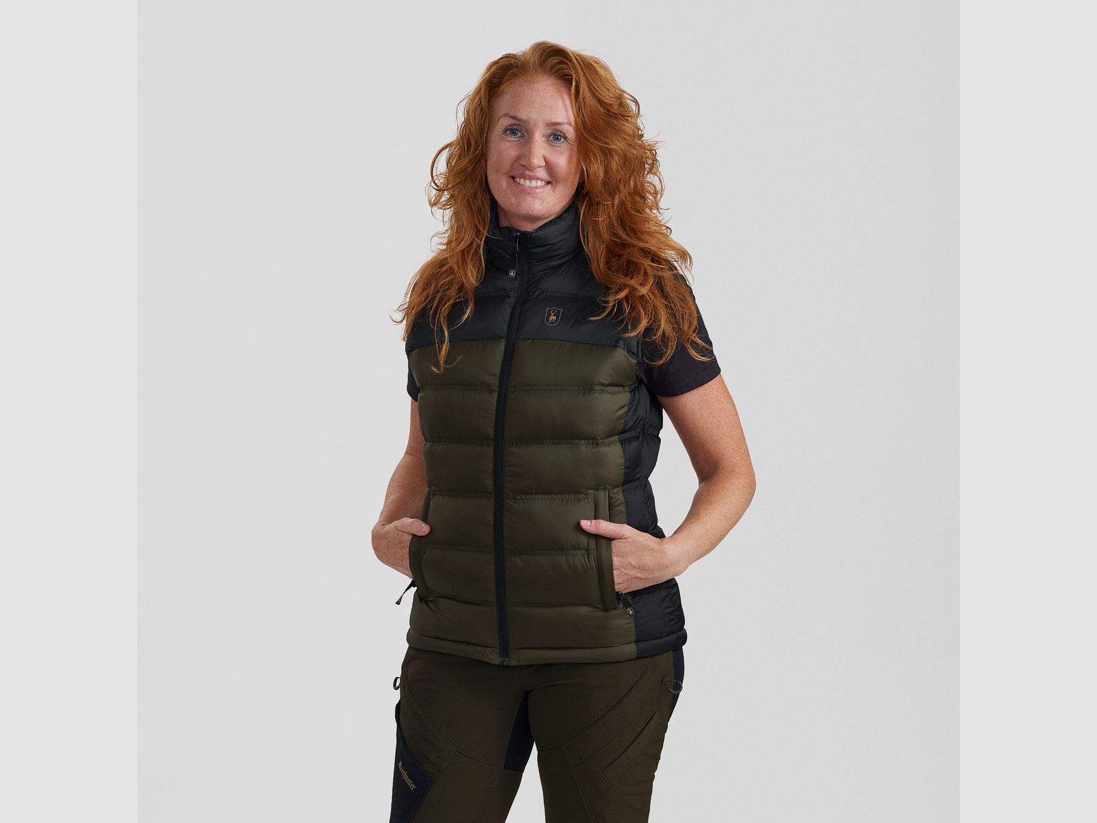Lady Northward Wattierte Weste - Rifle Green – Kleidergröße Damen: 38