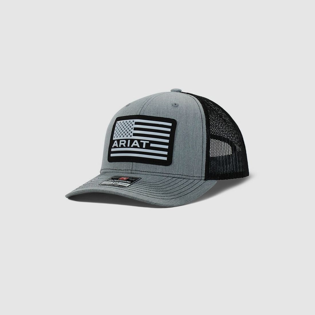 Ariat Herren Cap USA Flag Patch Logo Grey