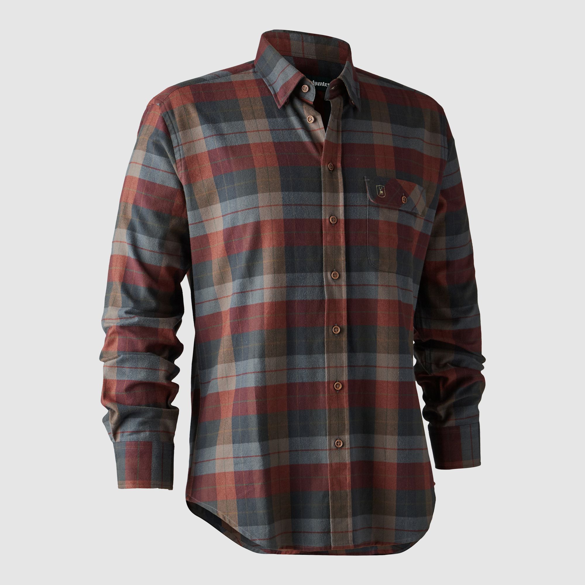 Camisa Deerhunter Ryan a Cuadros Rojos 45/46