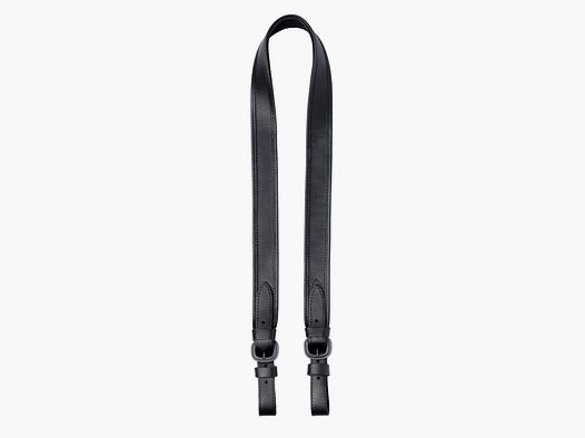 FRITZMANN bretelle large pour fusil : dessous en cuir/caoutchouc, noir