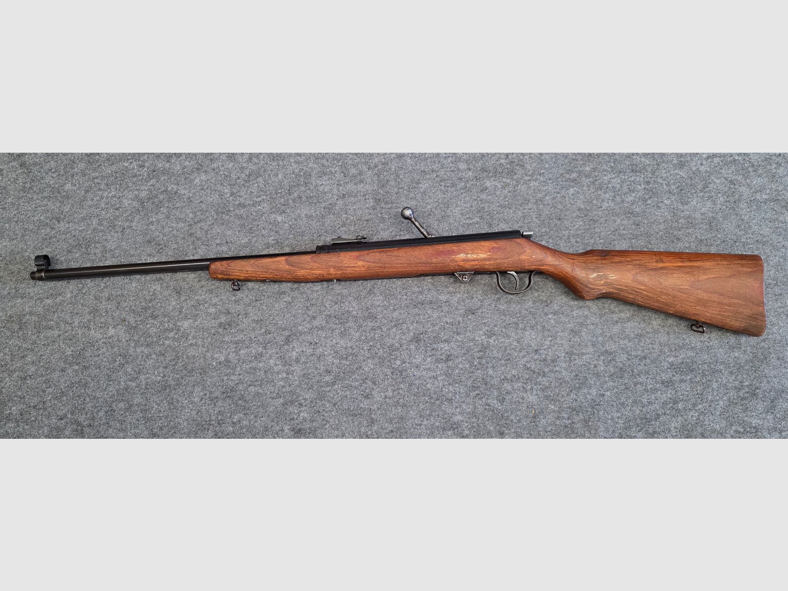 Haenel Mod. 49a z kolbą z drewna warstwowego z 1957 roku w dobrym stanie, samopowtarzalny, nie 310