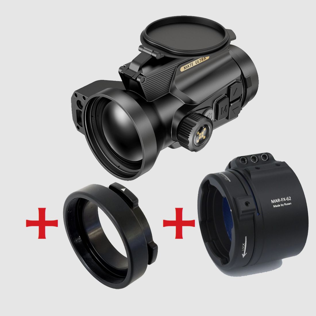 Nocpix Mate Ultra S60R thermal imaging attachment in premium complete set
