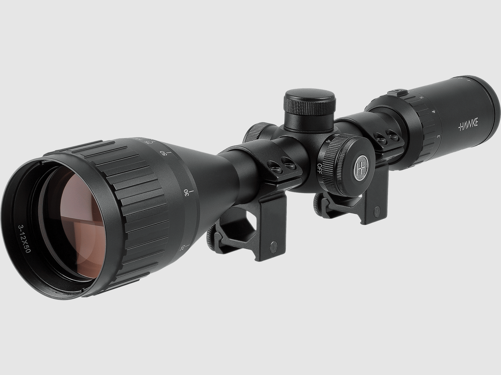 Hawke Fast Mount IR 3-12x50 AO IR (Mil Dot) - 1/4 MOA