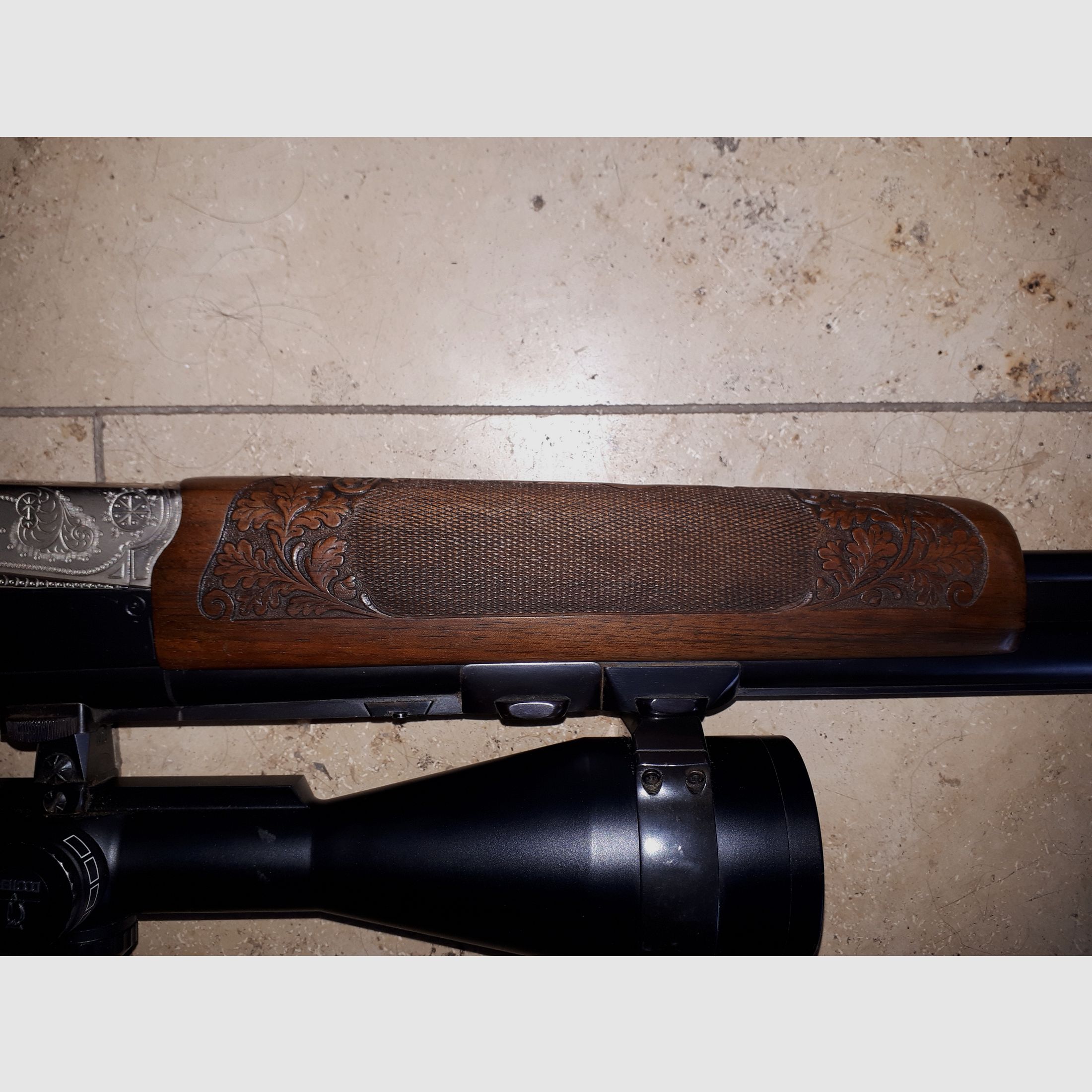 Bock rifle Krieghoff Teck with scope.