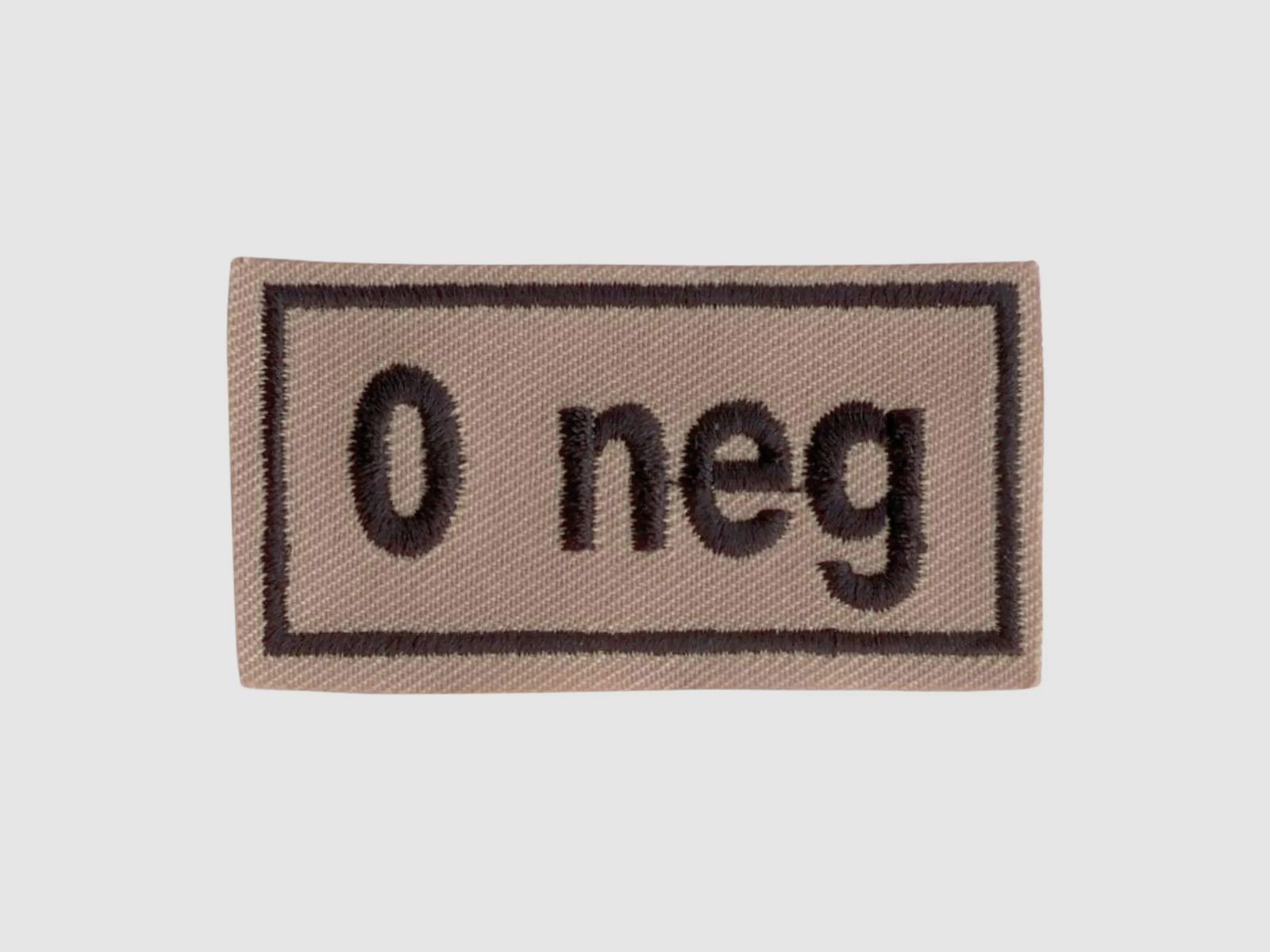 Unbekannt Abzeichen Bloodpatch 0 neg khaki