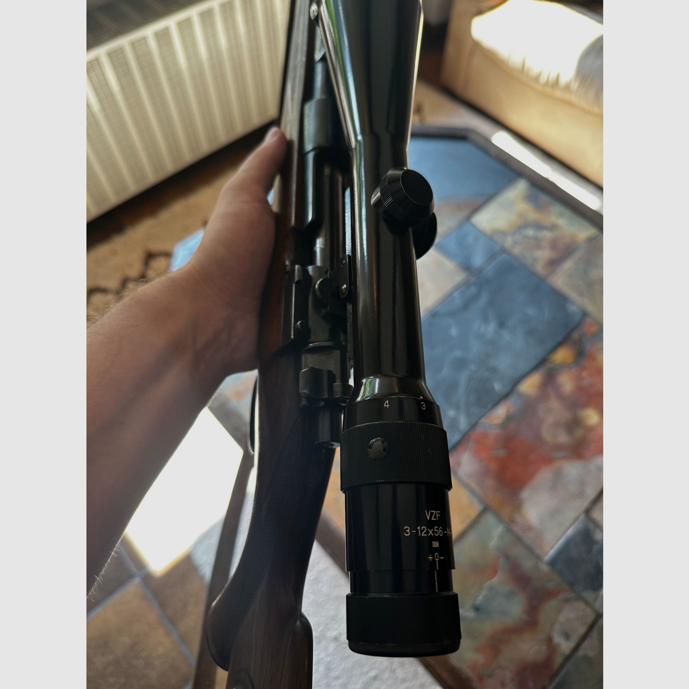 Mauser 98 rifle repetidora 8x57 IS con Jena ZF 3-12x56 – Rifle de caza clásico