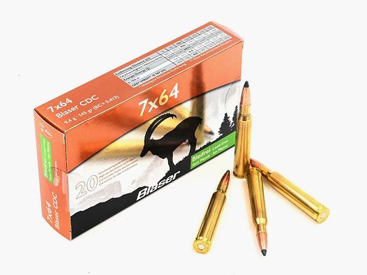 Blaser CDC, 7×64, bleifrei 145gr/9.4g, 20 Stk.