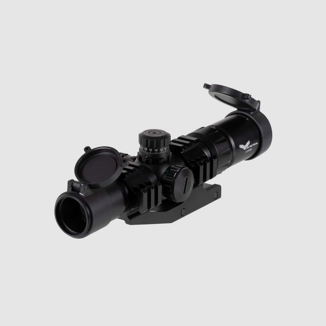 JS-Tactical 15-4x Zoom Francotirador Verde/Rojo Visor (30mm)
