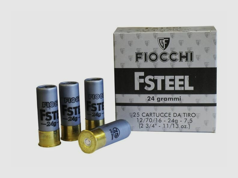 Fiocchi F Steel Schrot 1000 Schuss Skeet Stahl Steel Sport Training
