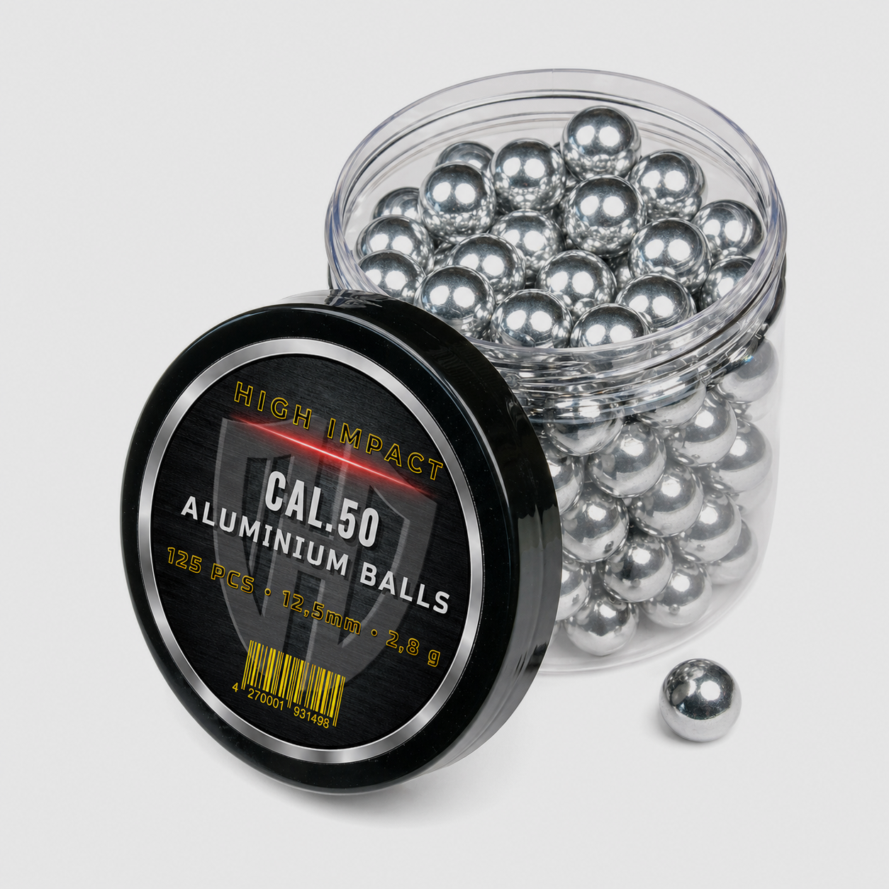 125x ALUMINIUM BALLS CAL.50 | HIGH IMPACT | HDR50 TR50 | 2,8gr