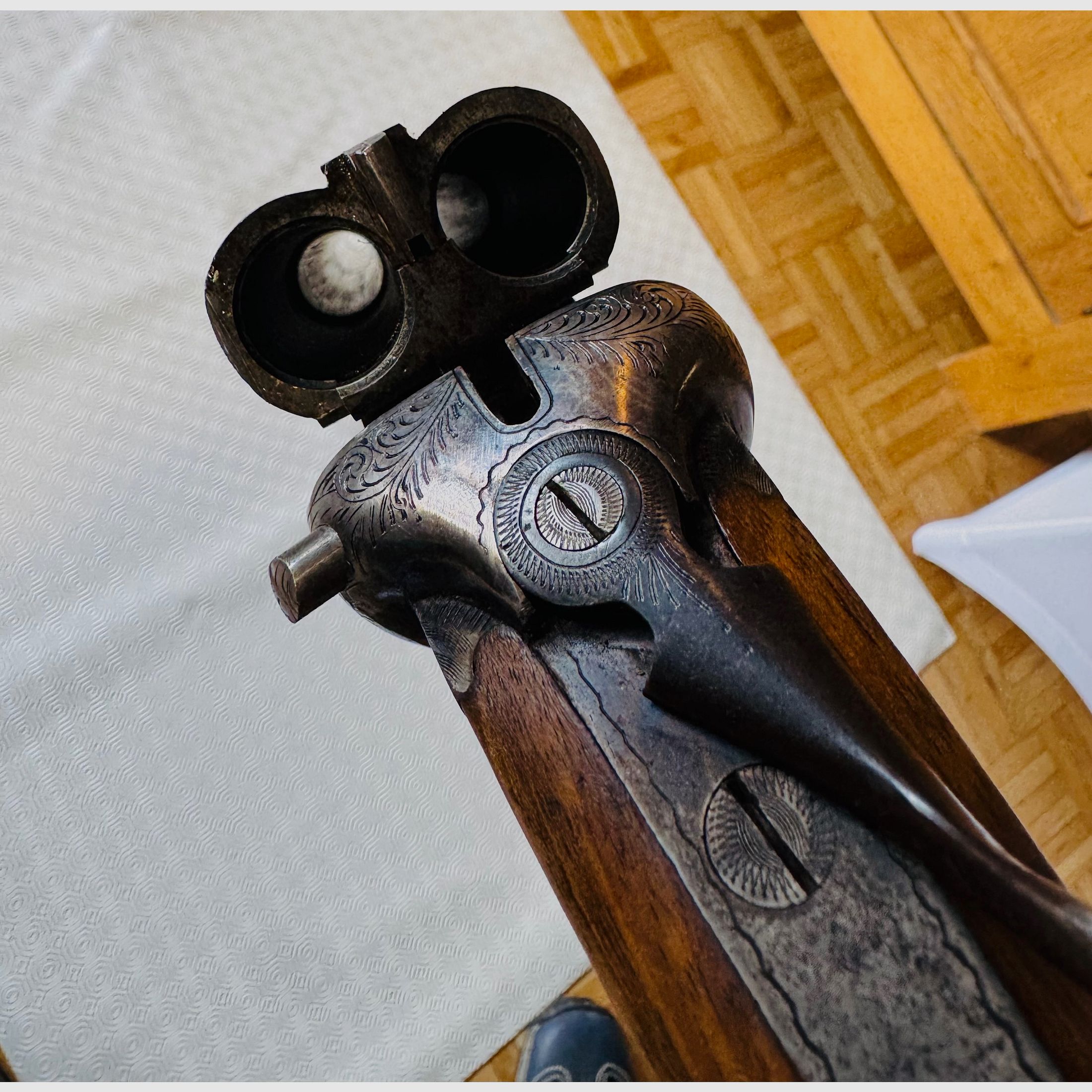 Dwulufowa strzelba Aurora 18077 – kaliber 16/70 – mocno używana, w pełni sprawna