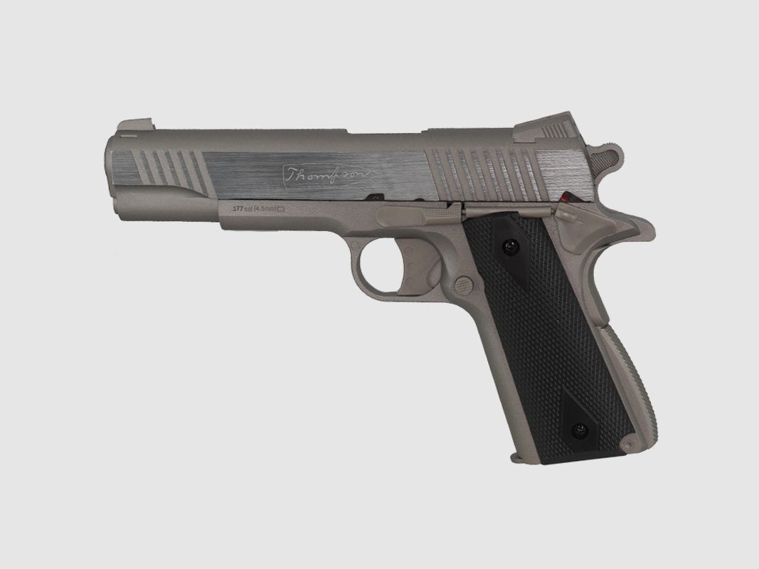 Pistole 1911 Thompson Silber Metall 4,5mm CO2, Bild 1 von 2