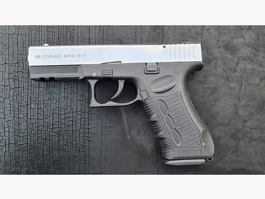Zoraki 917 Chrome, 9mm P.A.K PTB 1023