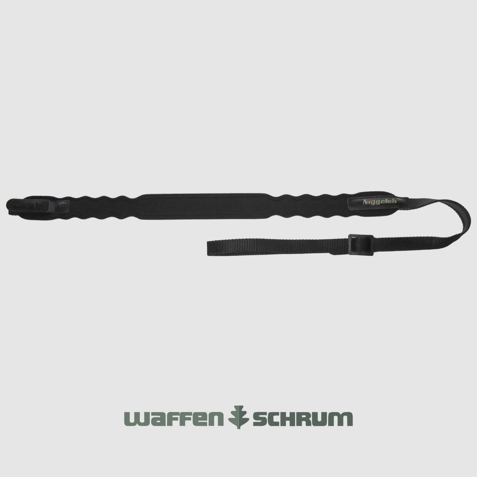 Niggeloh Gewehrriemen Elegant Schwarz mit Schnellverschluss
